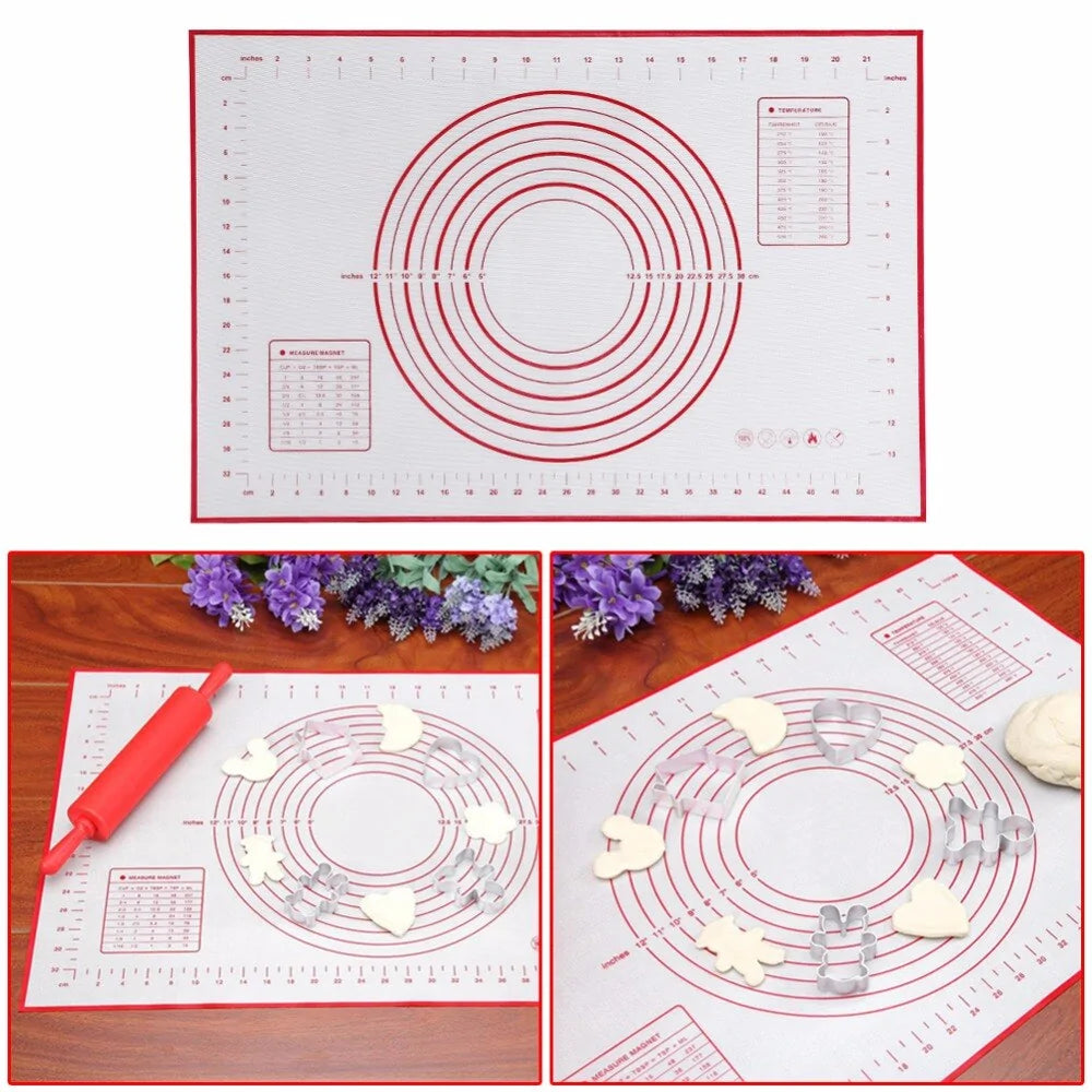 Silicone Non-Stick Baking Mat with Oven Scales